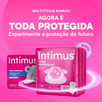Imagem de Absorvente Intimus Toda Protegida Textura Seca com Abas 42 unidades