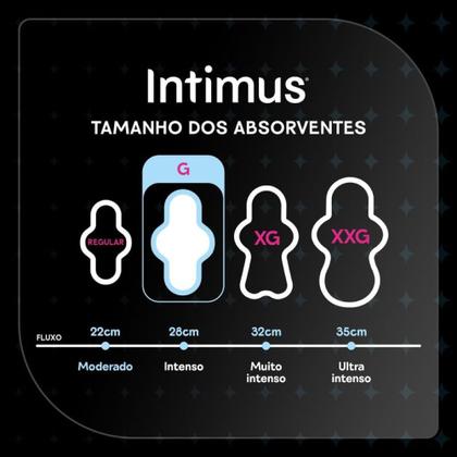 Imagem de Absorvente Intimus Tripla Proteção Noite Suave Com Abas 45 Unidades