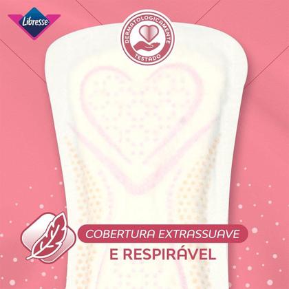 Imagem de Absorvente Libresse Protetor Diário Dermasoft Longo sem Abas - Embalagem com 40 Unidades