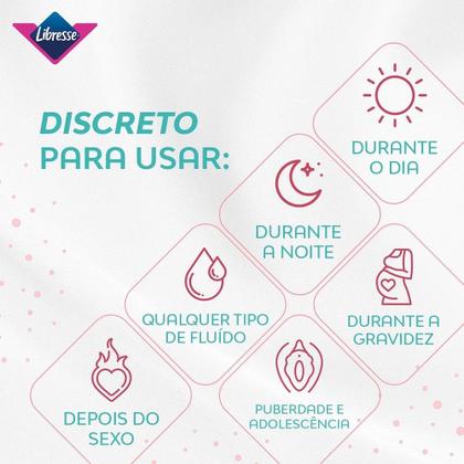 Imagem de Absorvente Libresse Protetor Diário Dermasoft Longo sem Abas - Embalagem com 40 Unidades