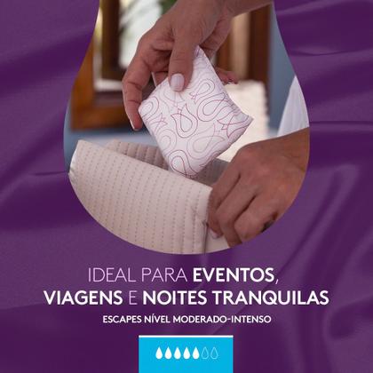 Imagem de Absorvente Noturno Poise Escapes de Urina Moderado A Intenso com 8 Unidades
