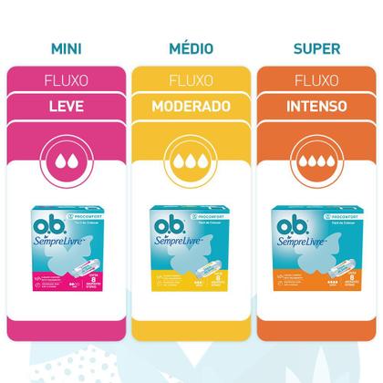 Imagem de Absorvente OB Interno Sempre Livre Super 16 Unidades