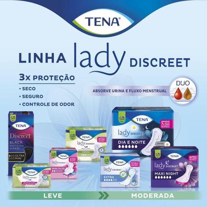 Imagem de Absorvente para Incontinência Urinária Tena Lady Discreet Dia e Noite 12 Unidades
