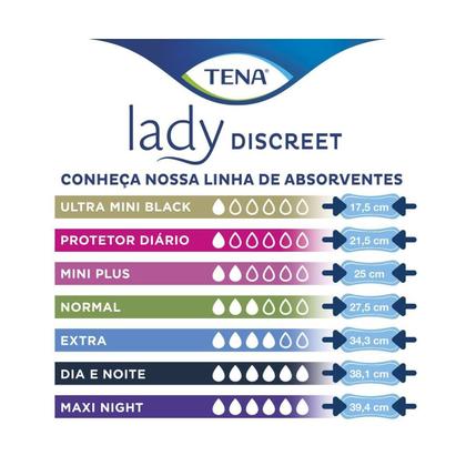 Imagem de Absorvente para Incontinência Urinária Tena Lady Discreet Normal 16 Unidades