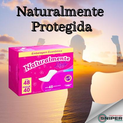Imagem de Absorvente Protetor Diário Naturalmente Daily Leve 48 Pague 40 Sem Abas