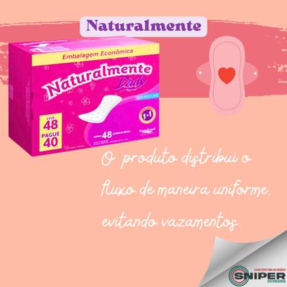 Imagem de Absorvente Protetor Diário Naturalmente Daily Leve 48 Pague 40 Sem Abas