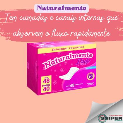Imagem de Absorvente Protetor Diário Naturalmente Daily Leve 48 Pague 40 Sem Abas