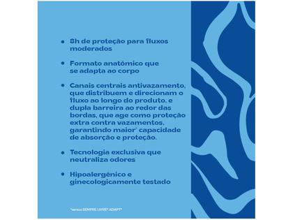 Imagem de Absorvente Sempre Livre Conforto Diurno Cobertura Suave Com Abas com 32 unidades