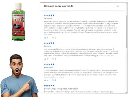 Imagem de AC40 Removedor chuva acida 200ml Prolitec + Aplicador + Pano