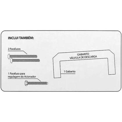 Imagem de Acabamento Abs Completo Hydra Luxo Branco/Preto - Blukit