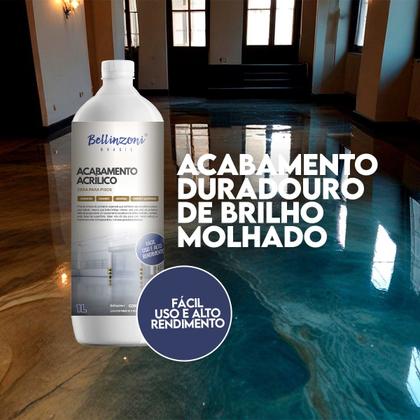 Imagem de Acabamento Acrílico - Cera para pisos - Mármore, granito, ardósia, cimento queimado - brilho molhado
