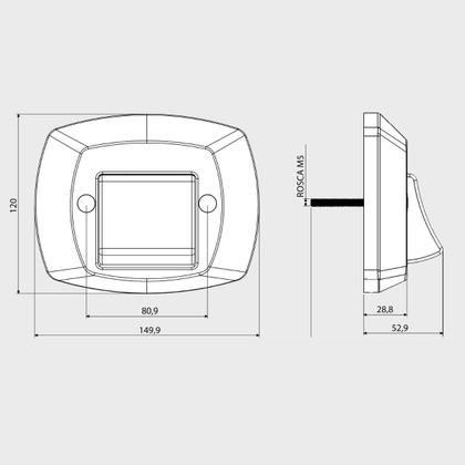 Imagem de Acabamento Blukit Branco P/ Válvula Descarga Docol - 340348