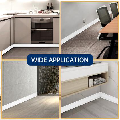 Imagem de Acabamento de moldagem de rodapé Heonay Flexible 10cm, autoadesivo