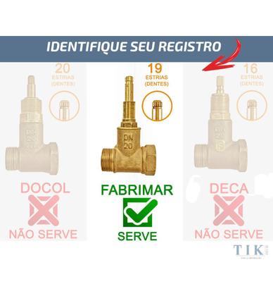 Imagem de Acabamento De Registro C73 Abs 1/2' Ou 3/4 Reg Fabrimar