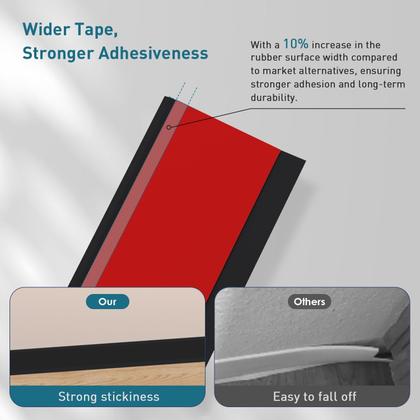 Imagem de Acabamento de rodapé flexível PATTENGO 10 cm x 6 m em vinil preto