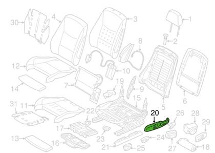 Imagem de Acabamento Externo Banco Direito Original Bmw M2 52107293578