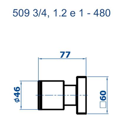 Imagem de Acabamento P/ Registro 3/4 Champanhe Elo 509 3/4 CH480 Fani