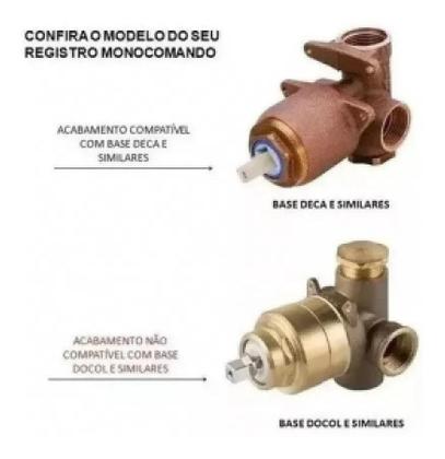 Imagem de Acabamento P/registro Monocomando Alavanca Diamante P/ Deca