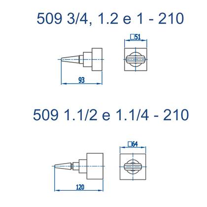 Imagem de Acabamento para registro 3/4, 1/2 e 1 fani prima cromado 509 c210