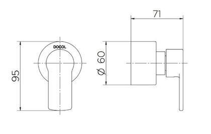 Imagem de Acabamento para registro base Deca 1/2", 3/4" e 1" Argon níquel escovado Docol 90008738044
