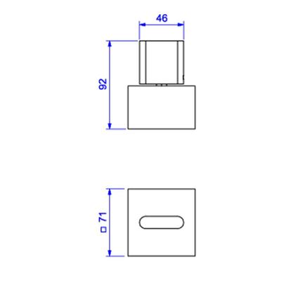 Imagem de Acabamento para Registro de Gaveta 4900.C33.GD Cromado Deca
