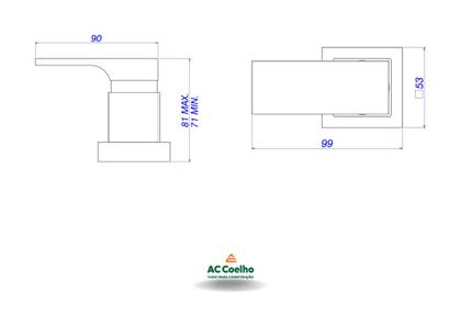Imagem de Acabamento para Registro de Gaveta Até 1" Unic Red Gold - Deca