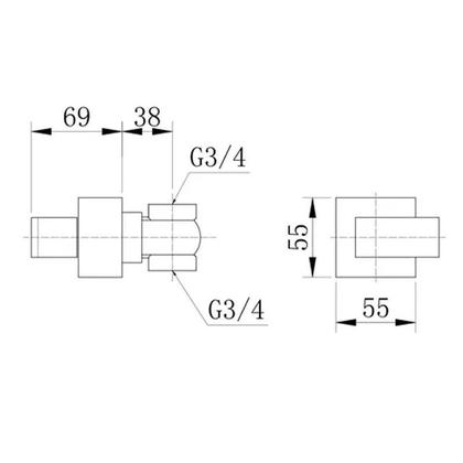 Imagem de Acabamento para Registro Deca Base Alavanca - Cromado