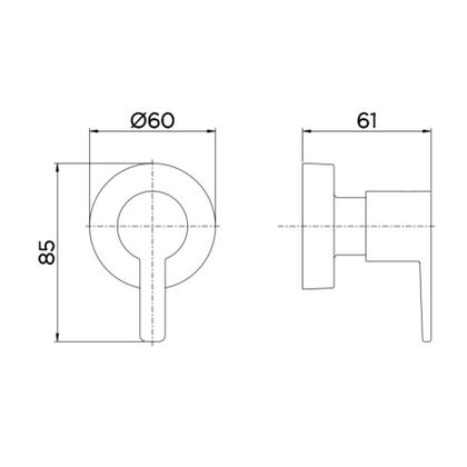 Imagem de Acabamento para registro docol 1/2 3/4 e 1 cromado gali chrome