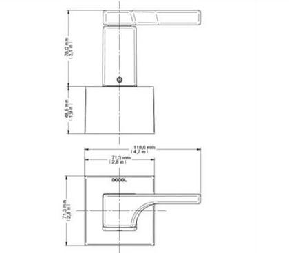 Imagem de Acabamento para Registro Lado Direito Kira Base Deca 1/2 a 1 Cromado - Docol