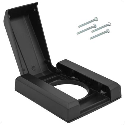 Imagem de Acabamento Para Válvula De Descarga Deca Hydra Max Docol Banheiro Metal Preto Fosco Black Matte