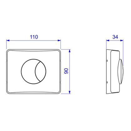 Imagem de Acabamento para Válvula de Descarga Hydra Duo 4900 Cromado DECA