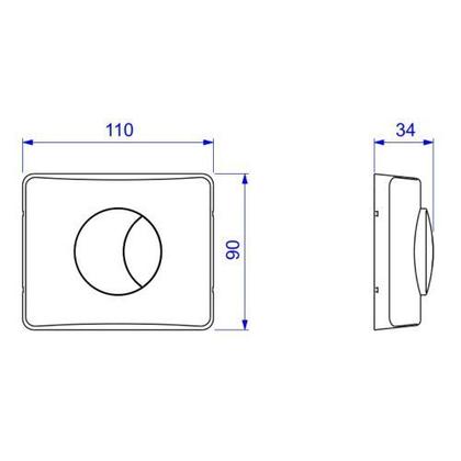 Imagem de Acabamento para Válvula de Descarga Hydra Duo 4900 Cromado DECA