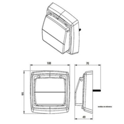 Imagem de Acabamento Para Valvula de Descarga Hydra Max Deca Cromado Abs Luxo