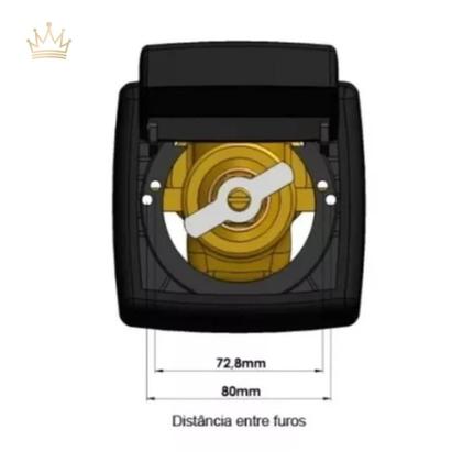 Imagem de Acabamento Para Válvula De Descarga Hydra Max Preto Fosco Potenza