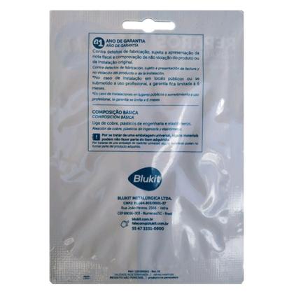 Imagem de Acabamento Plug De Latão C/ Canopla Cromada Rosca 1/2 Blukit