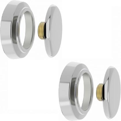 Imagem de Acabamento Plug De Latão C/ Canopla Cromada Rosca 1/2 Blukit