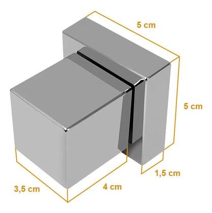 Imagem de Acabamento Quadrado Inox Para Registro Deca Cromado 1/2 3/4