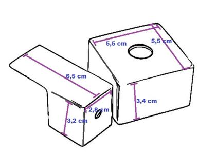 Imagem de Acabamento Quadrado para Registro Chuveiro Padrão Deca ¾ com Conversor Adaptador Docol