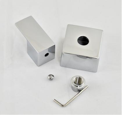 Imagem de Acabamento Quadrado para Registro Chuveiro Padrão Deca ¾ com Conversor Adaptador Docol