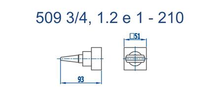 Imagem de Acabamento Registro 3/4", 1/2" e 1" Rosso Vecchio 509 Rv210 Fani