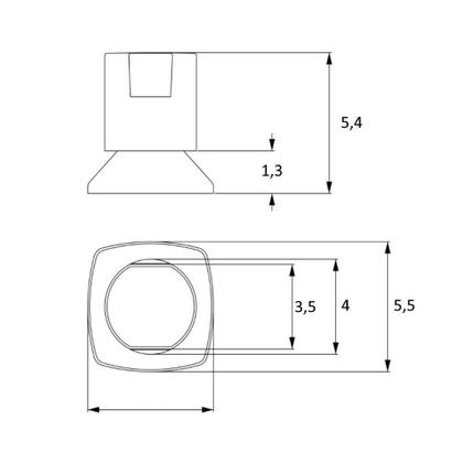 Imagem de Acabamento Registro Banheiro Basic C-44 Cromado Padrão Deca