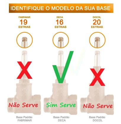 Imagem de Acabamento Registro Banheiro Basic C-44 Cromado Padrão Deca