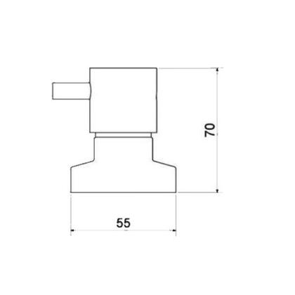 Imagem de Acabamento Registro Meber C77 Minimal Classic Black Matte 25074049