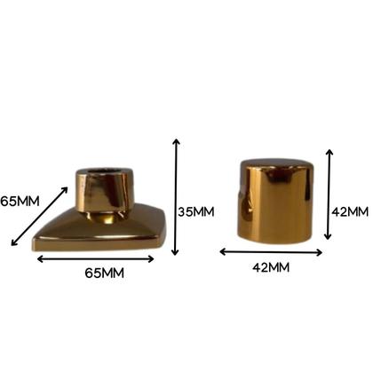 Imagem de Acabamento registro metal dourado encaixe padrao Docol 1/2 3/4