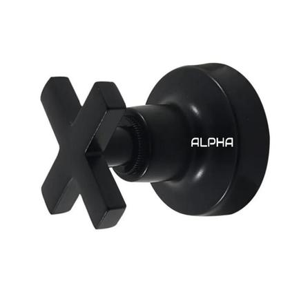 Imagem de Acabamento Registro Preto Volante C-22 Abs ½, ¾ Padrão Deca