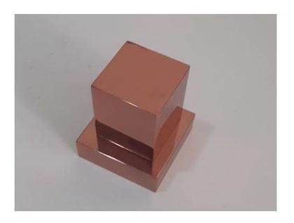 Imagem de Acabamento Registro Quadrado 3/4 Rose Brilhante + Conv Docol