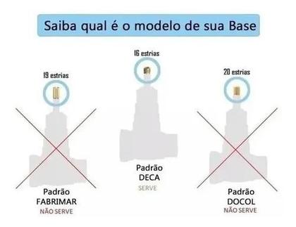 Imagem de Acabamento Registro Quadrado Alavanca Base Deca Preto