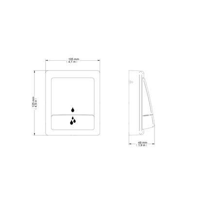 Imagem de Acabamento Válvula de Descarga Docol Square Cromada 449506
