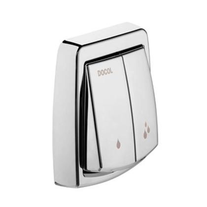 Imagem de Acabamento Válvula Descarga Cromada Salvagua Box Dupla - Docol 3974