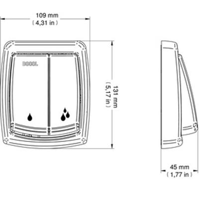 Imagem de Acabamento Válvula Descarga Cromada Salvagua Box Dupla - Docol 3974